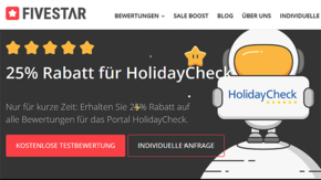 five star marketing screenshot webseite